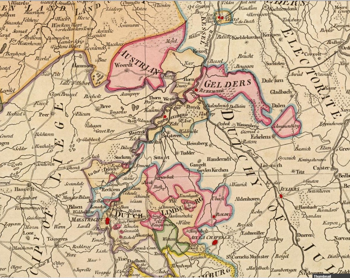 William Faden United Provinces 1794, detail